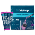 DripDrop Berry Electrolyte Powder, 8 oz sticks, 32 count U3