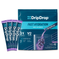 DripDrop Grape Electrolyte Powder, 8 oz sticks, 32 count H0