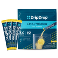 DripDrop Lemon Electrolyte Powder, 8 oz sticks, 32 count M7