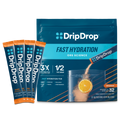 DripDrop Orange Electrolyte Powder, 8 oz sticks, 32 count A0