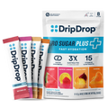 DripDrop Zero Sugar Plus, Watermelon, Tangerine, Tropical Punch, Raspberry Lemonade, 16 oz sticks, 8 count D9